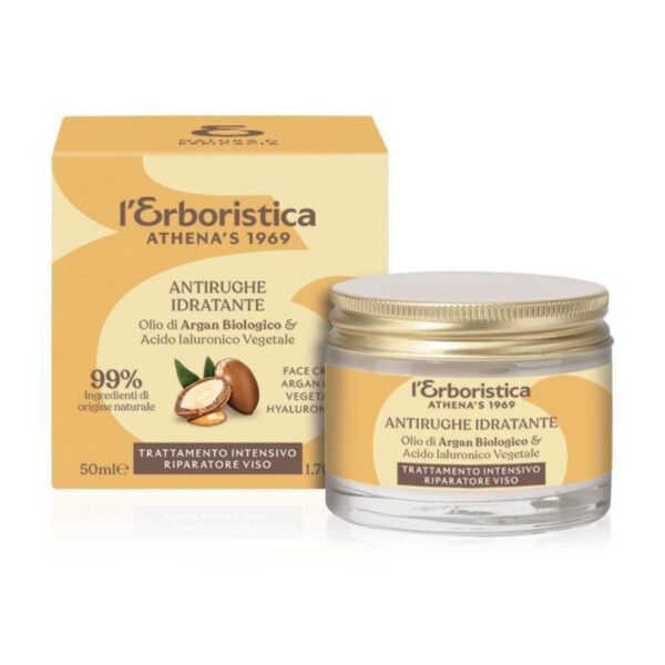 Erboristica Argan Bio krem do twarzy przeciwzmarszczkowy Intensywna terapia 50ml