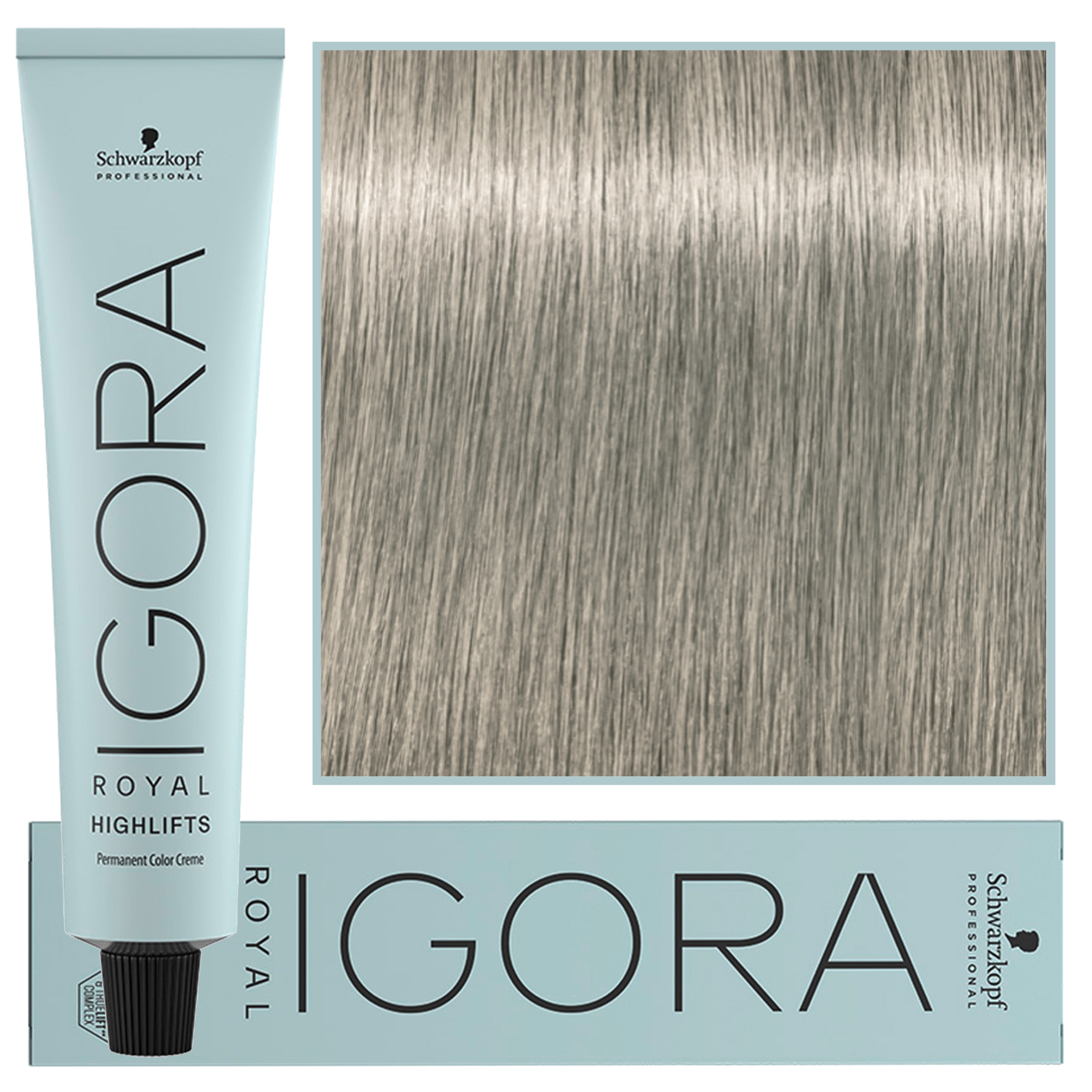 Schwarzkopf Professional Igora Royal Highlifts - farba do włosów o rozjaśniającej formule 60ml 12-22 | Bardzo Jasny Blond Perłowo-Irydowy