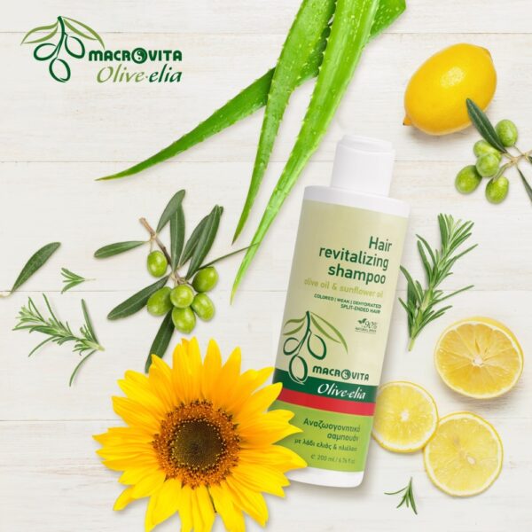Macrovita Olive.elia szampon regenerujący z bio-oliwą i olejkiem ze słonecznika 200ml