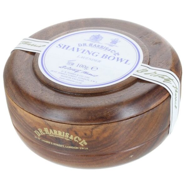 D.R.Harris LAVENDER mydło do golenia w mahoniowym tyglu 100g