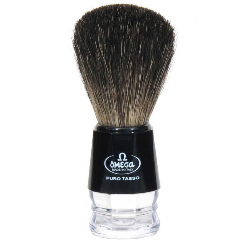 Omega 33181 pędzel do golenia borsuk PURE czarny