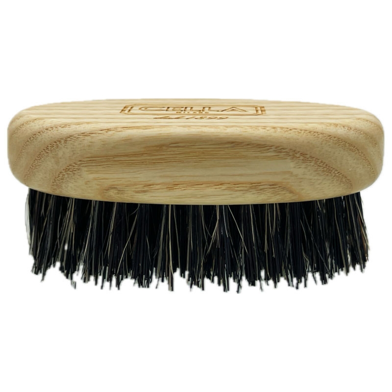 CELLA szczotka do brody drewno jesion naturalne eleganckie słoje