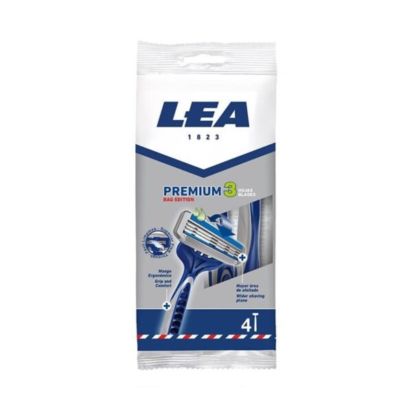 LEA PREMIUM 3 ostrzowe maszynki do golenia 4 sztuki
