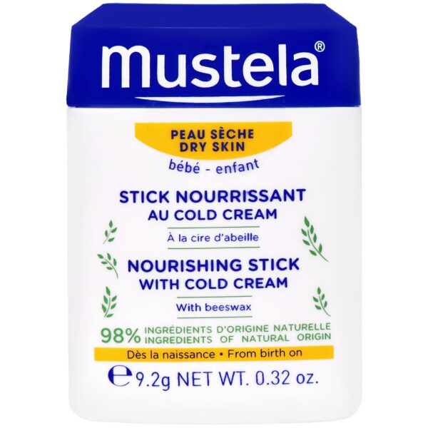 Mustela Cold Cream Nourishing Stick - odżywczy sztyft ochronny dla dzieci, 9,2g