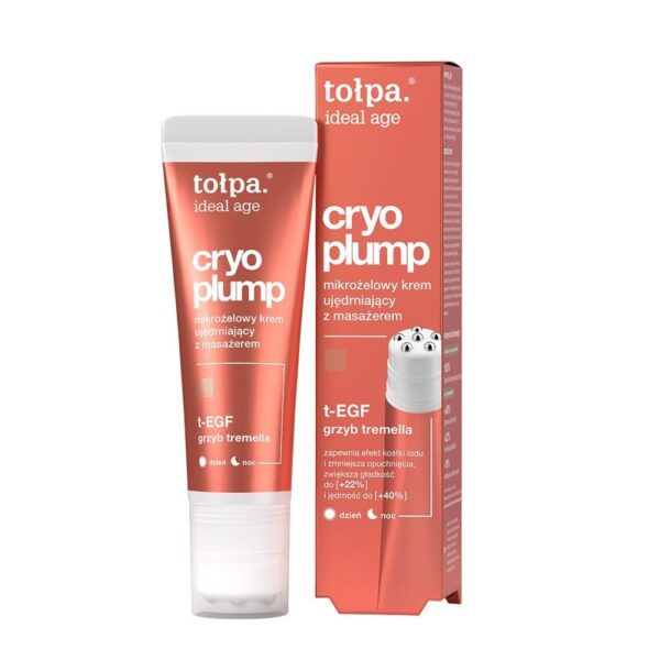 tołpa. ideal age cryo plump mikrożelowy krem ujędrniający z masażerem, 50 ml