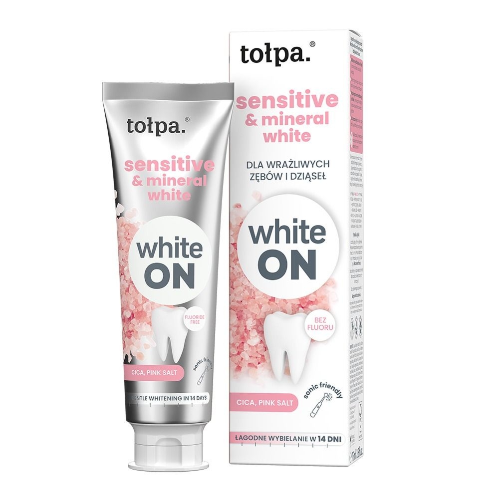 tołpa. sensitive & mineral white pasta do zębów dla wrażliwych zębów i dziąseł, 75 ml