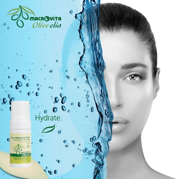 Macrovita Olive.elia naturalna pianka do mycia twarzy 3w1 z bio-oliwą i świetlikiem 100ml