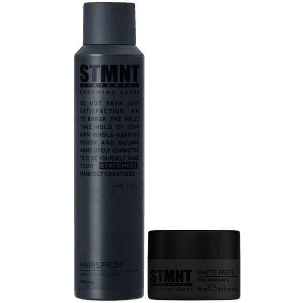 STMNT Pasta Matująca 10 ml + Lakier do Włosów 200 ml - profesjonalny zestaw do stylizacji