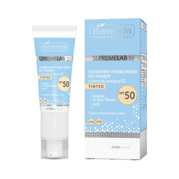 Supremelab Ochronny hydro-krem do twarzy z formułą tonującą CC SPF 50
