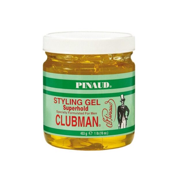 CLUBMAN Pinaud Superhold SG - męski żel do stylizacji włosów, mocne utrwalenie 453g