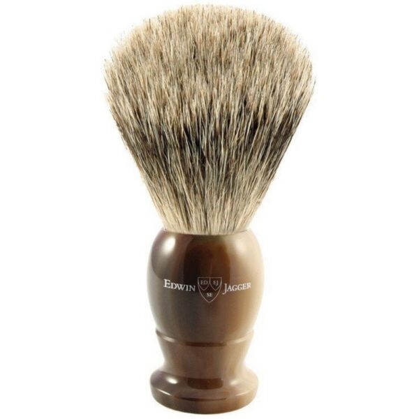 Edwin Jagger 1EJ872 pędzel do golenia borsuk BEST imitacja rogu