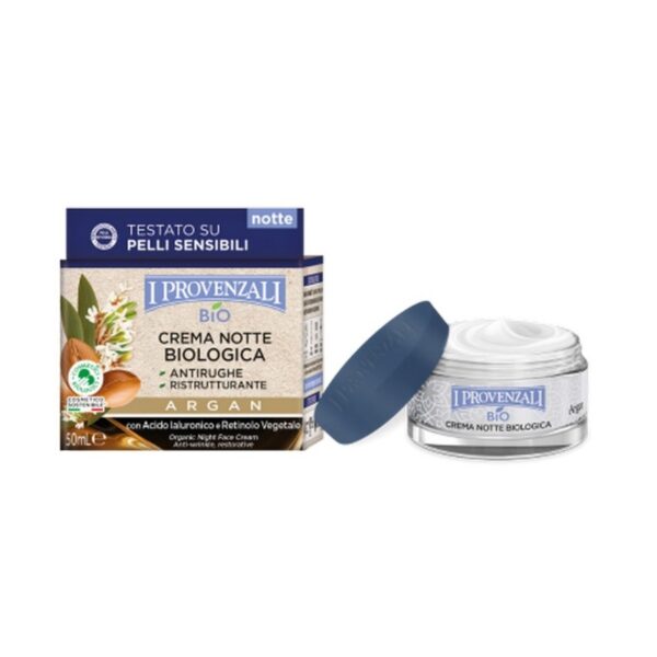 I Provenzali Organic Argan krem do twarzy na noc 50ml