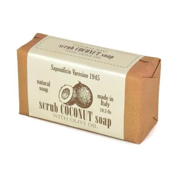 SAPONIFICIO VARESINO Scrub Coconut & Olive Oil mydło peelingujące 300g (papier)