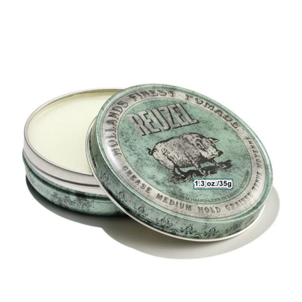Reuzel Zielona woskowa pomada do włosów średnie utrwalenie 35g (mała)