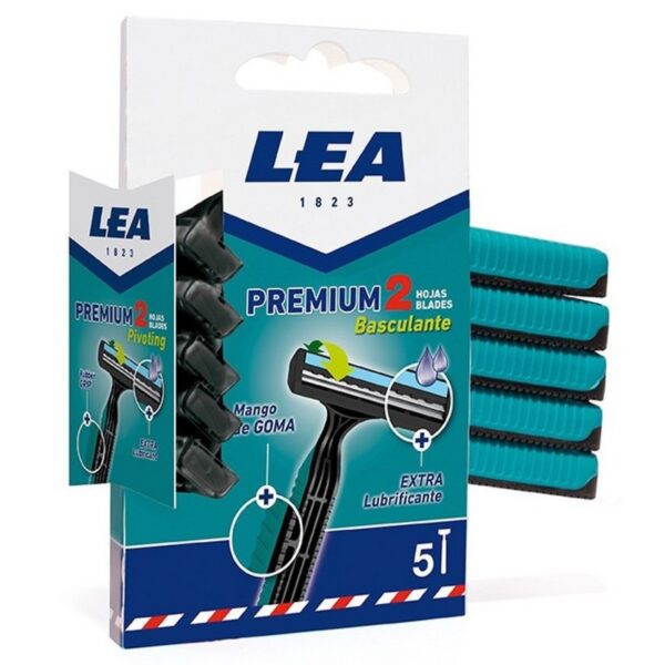 LEA PREMIUM 2 jednorazowe maszynki 2 ostrza 5szt