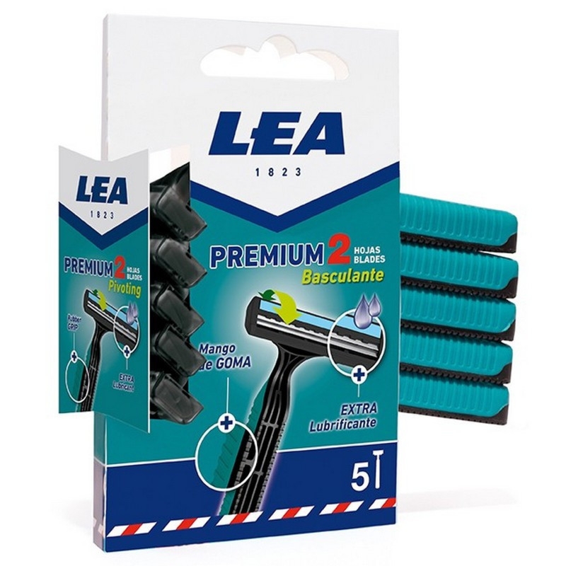LEA PREMIUM 2 jednorazowe maszynki 2 ostrza 5szt
