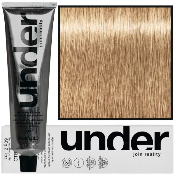Montibello Under – profesjonalna farba do włosów, 60ml 8.30 / 8GD | Jasny Blond Złoty Głęboki