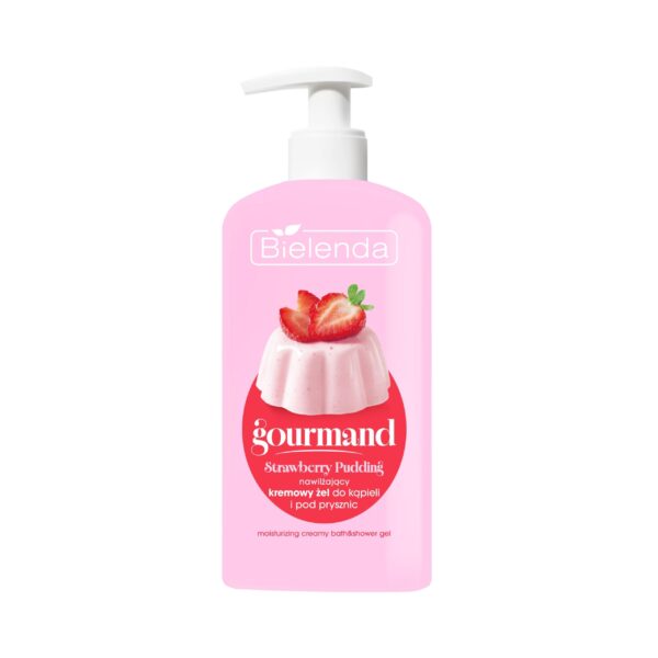 Bielenda Strawberry Pudding Nawilżający kremowy żel do kąpieli i pod prysznic