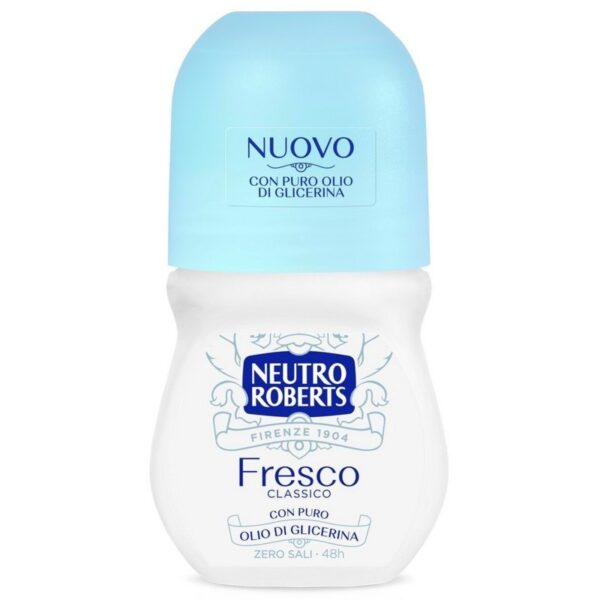 Neutro Roberts Deo Roll on Fresco Classico dezodorant kulkowy 50ml (błękitny)