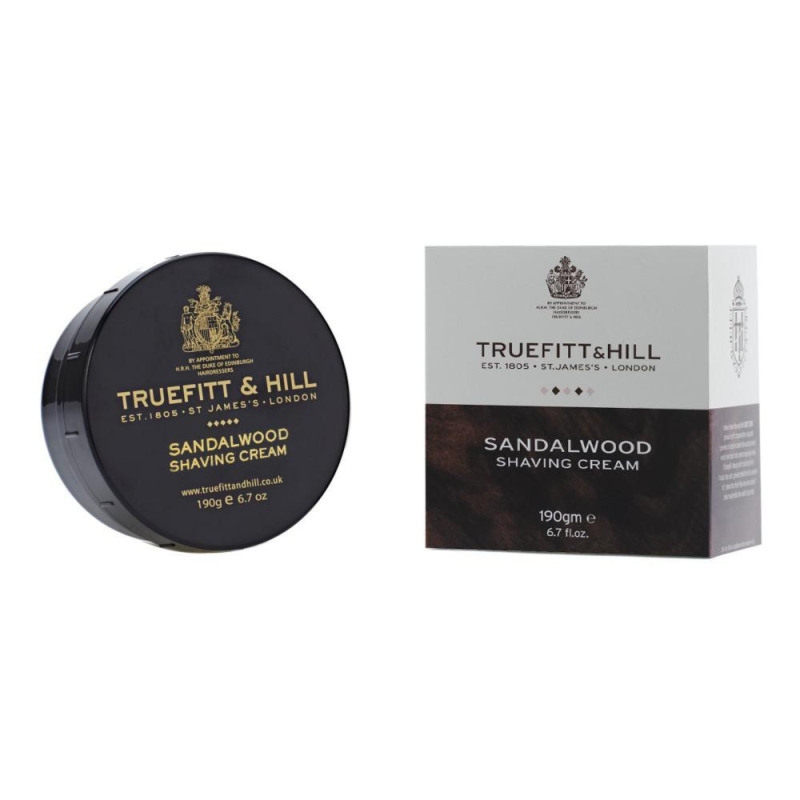 Truefitt & Hill SANDALWOOD krem do golenia w tyglu 190 g