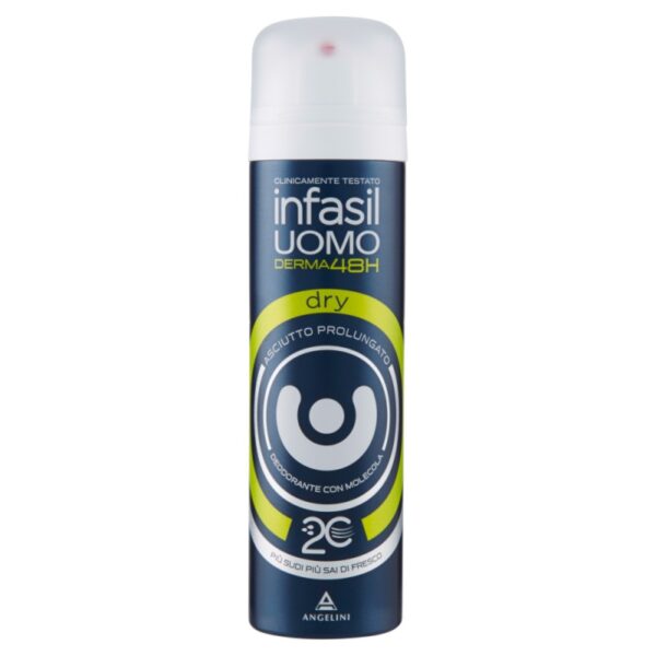 Infasil Uomo Dry 48h dezodorant deo spray 150ml  (żółty)