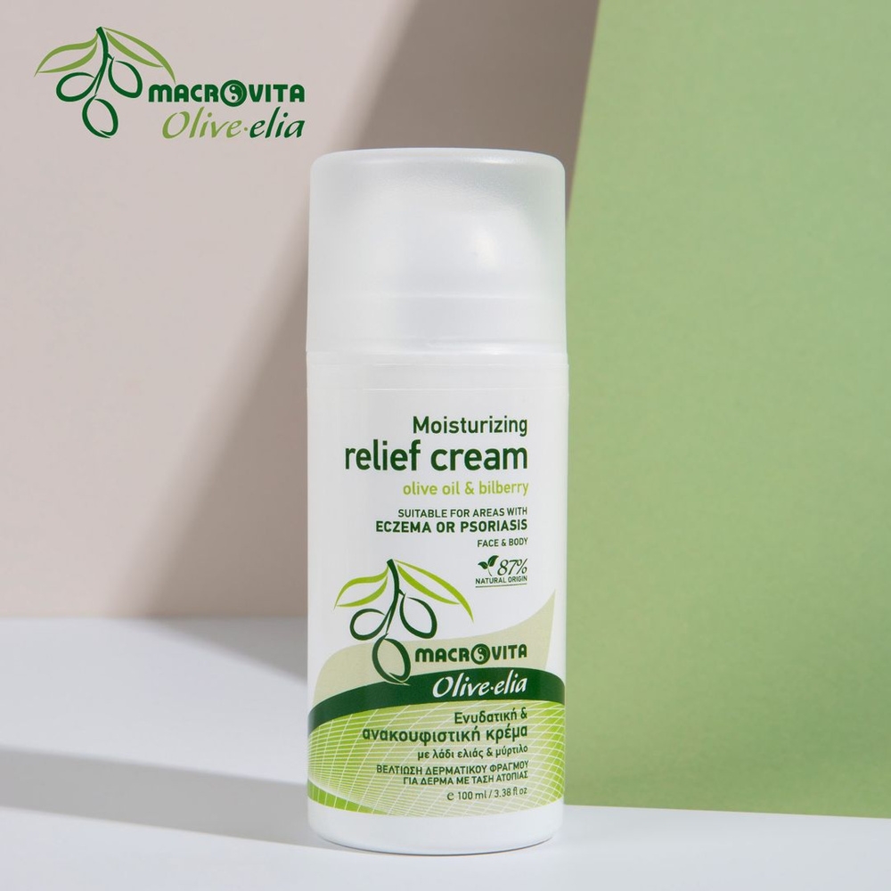 Macrovita Olive.elia krem nawilżający do skóry atopowej, z egzemą lub łuszczycą 100ml