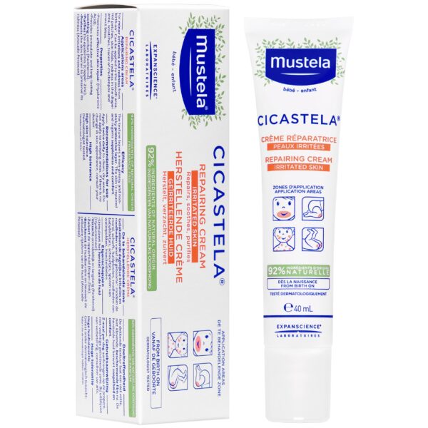 Mustela Cicastela Repairing Cream – regenerujący krem dla dzieci, 40 ml