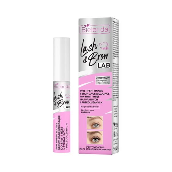 Bielenda Multipeptydowe serum zagęszczające do brwi i rzęs naturalnych i przedłużanych