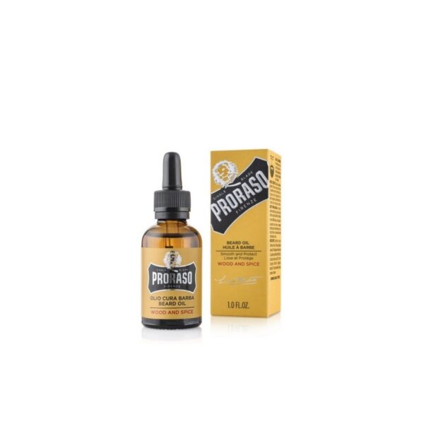 Proraso BEARD OIL Wood & Spice olejek do brody i wąsów 30 ml