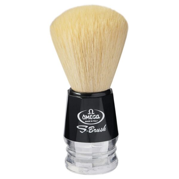 Omega S10019 pędzel do golenia syntetyk S-Brush czarny