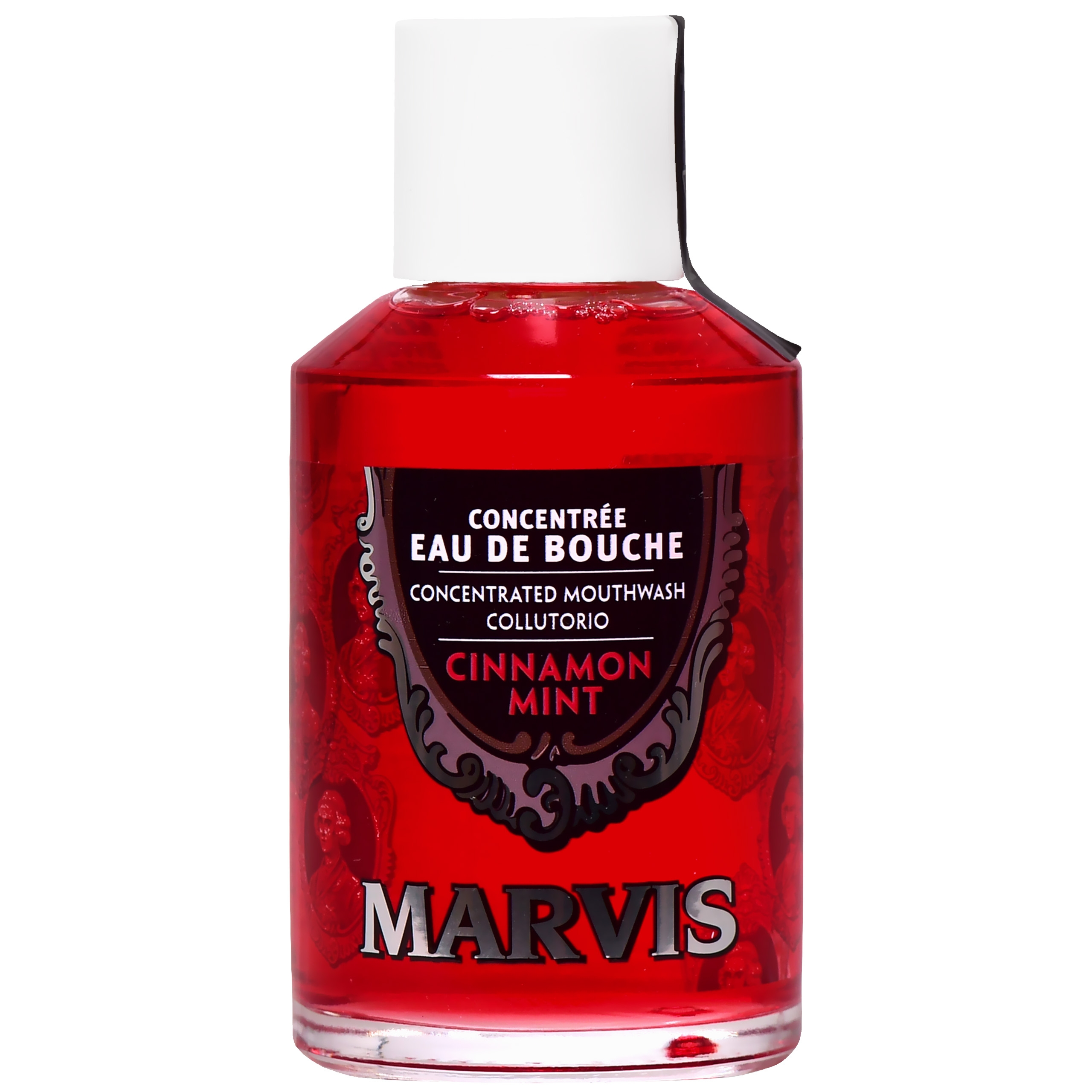 Marvis Cinnamon Mint - skoncentrowany płyn do płukania jamy ustnej, mięta i cynamon, 120ml