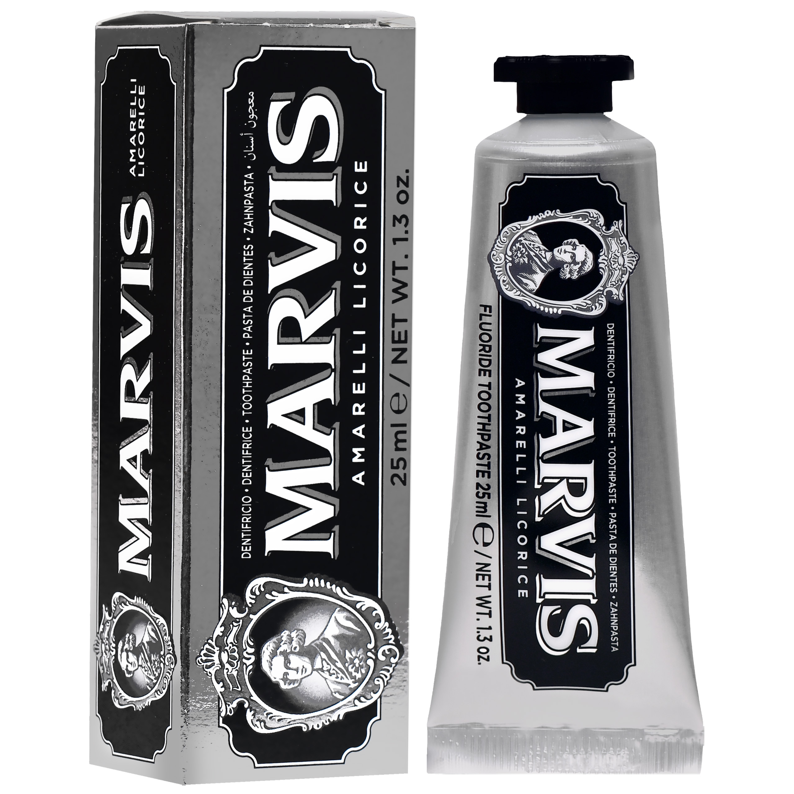 Marvis Amarelli Licorice Mint - pasta do zębów, lukrecja i mięta, 25 ml