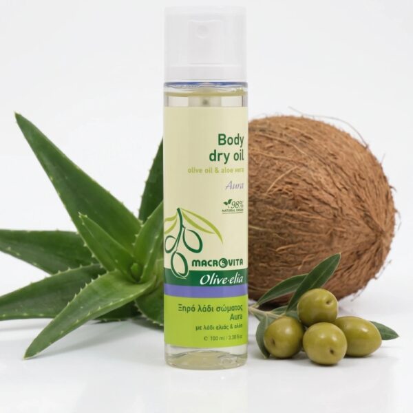 Macrovita Olive.elia Aura naturalny suchy olejek do ciała z bio-oliwą i aloesem 100ml