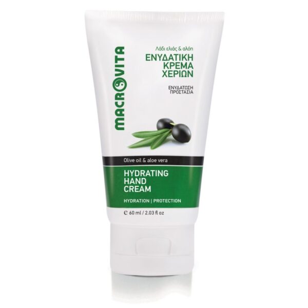 Zestaw Macrovita: nawilżający krem do dłoni 60ml + mydełko naturalne z oliwą 125g