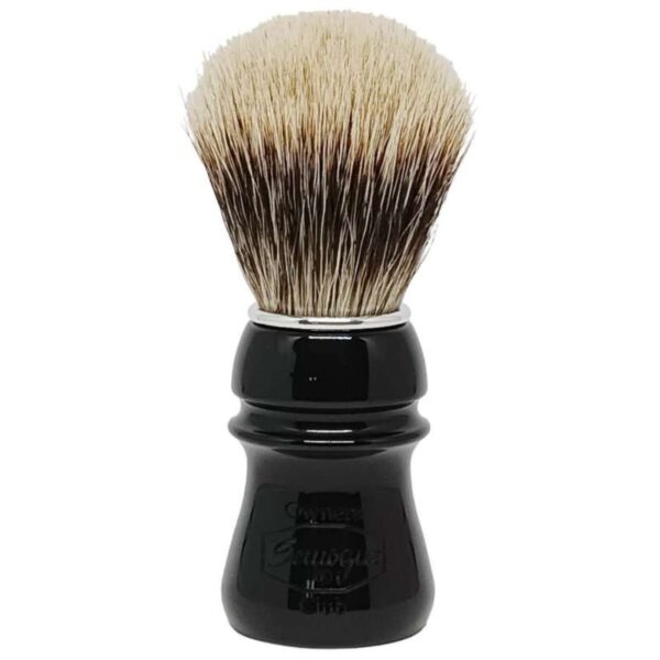 Semogue SOC Jet Black pędzel do golenia borsuk Finest Two Band