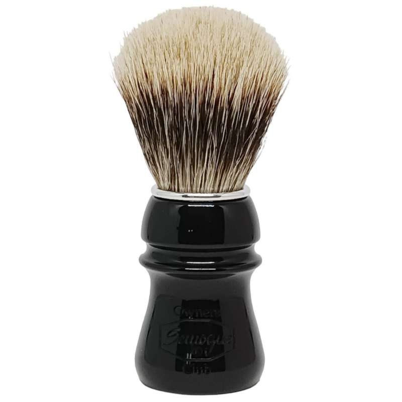 Semogue SOC Jet Black pędzel do golenia borsuk Finest Two Band