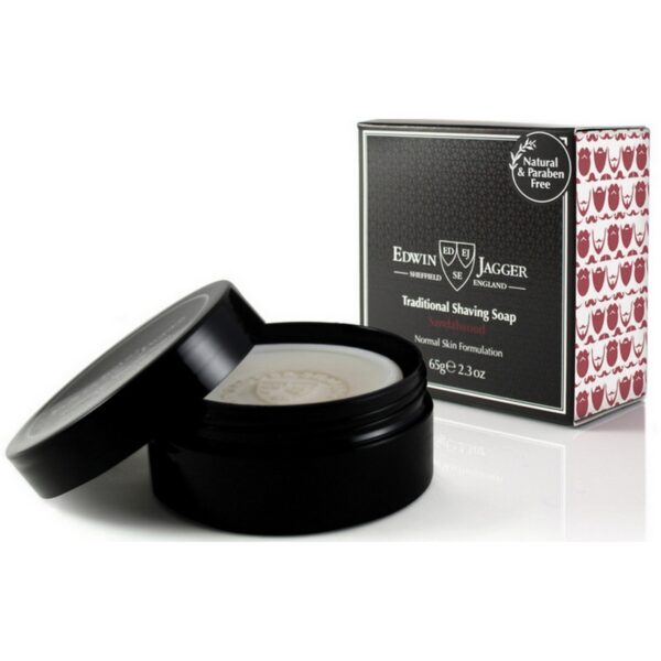 Edwin Jagger DRZEWO SANDAŁOWE tradycyjne mydło do golenia w tyglu 65g