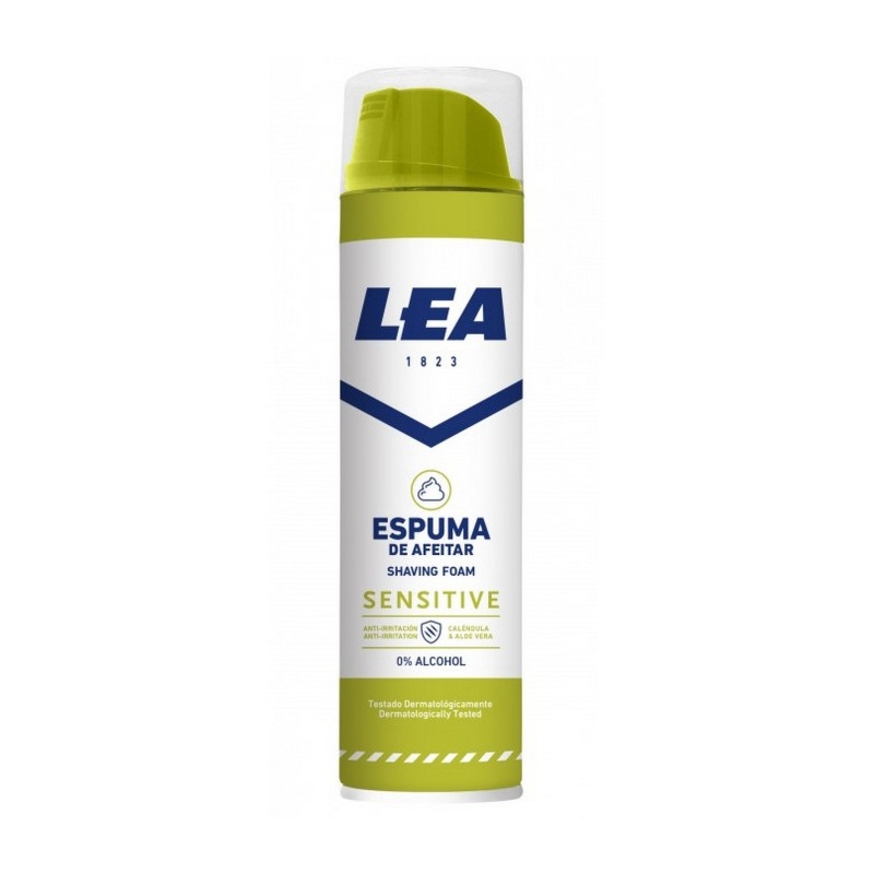 LEA SENSITIVE pianka do golenia 250ml (żółta duża)