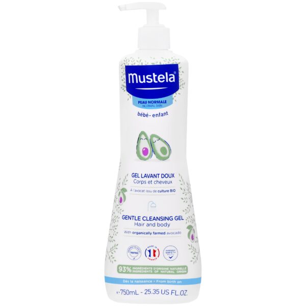 Mustela Gentle Cleansin HairBody Gel - żel do codziennej higieny niemowląt i dzieci, 750ml