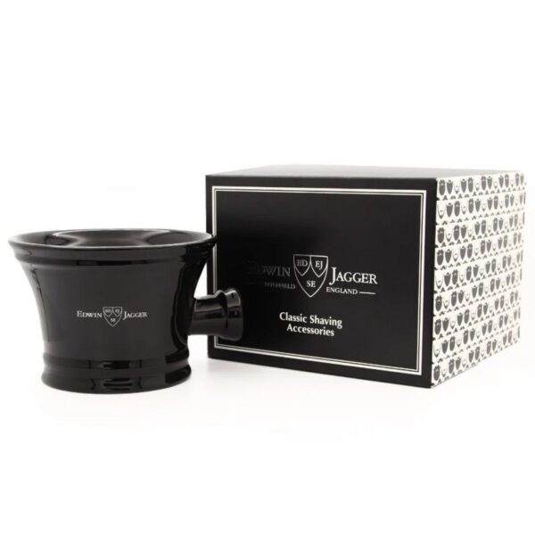 Edwin Jagger RN46 Kubek do golenia czarna porcelana