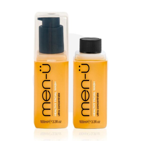 men-u Healthy Facial Wash ultrawydajny żel do twarzy: zestaw 2x100ml