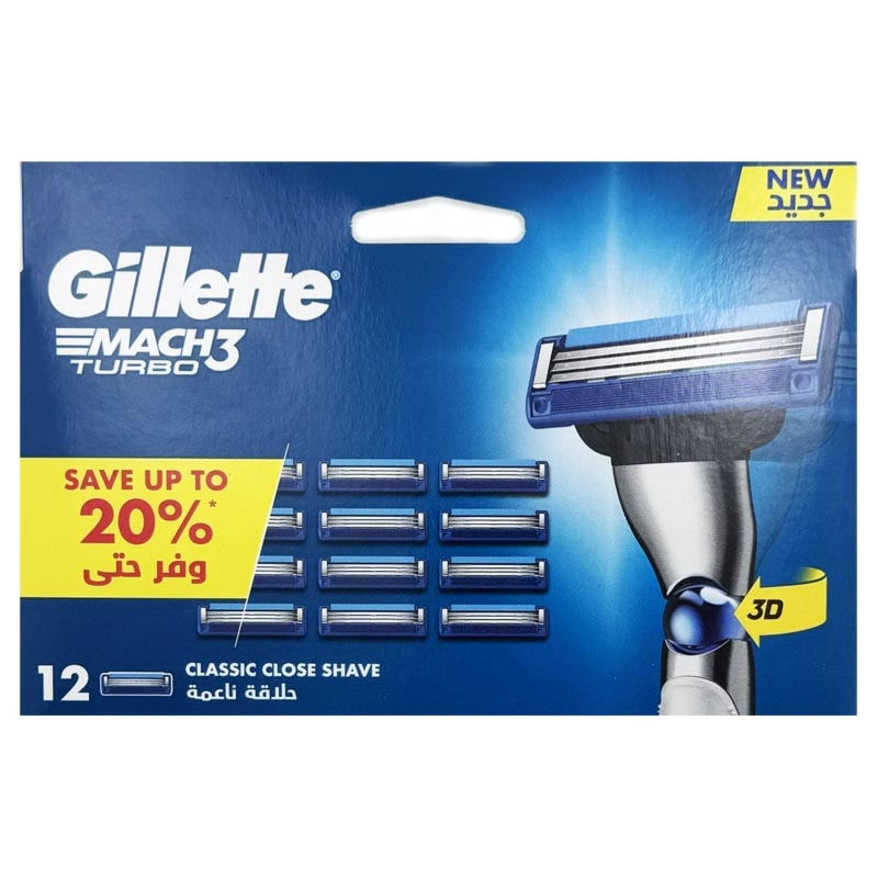 Wkłady Gillette MACH3 Turbo 12 szt.
