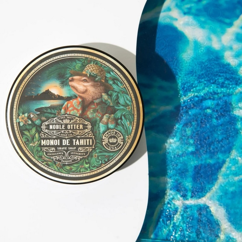 Noble Otter Monoi de Tahiti mydło do golenia w tyglu 118ml