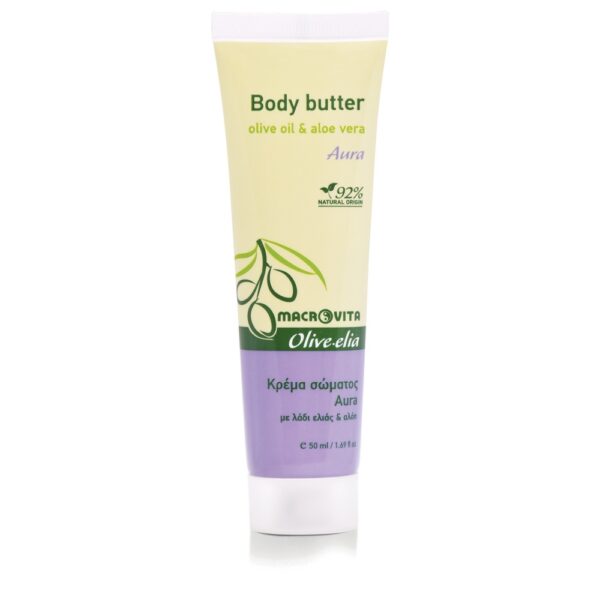 Macrovita Olive.elia Aura naturalne masło do ciała z bio-oliwą i aloesem 50ml
