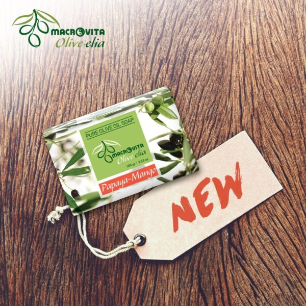 Macrovita Olive.elia mydło z czystej oliwy Papaja-Mango 100g
