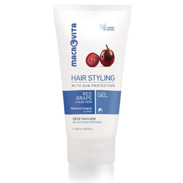 Macrovita naturalny żel do stylizacji włosów z czerwonymi winogronami i aloesem 150ml