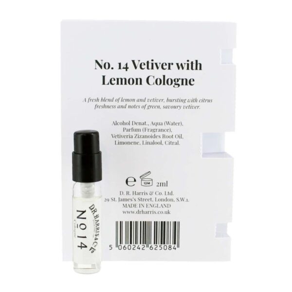 Tester zapachu D.R.Harris No. 14 Vetiver Lemon