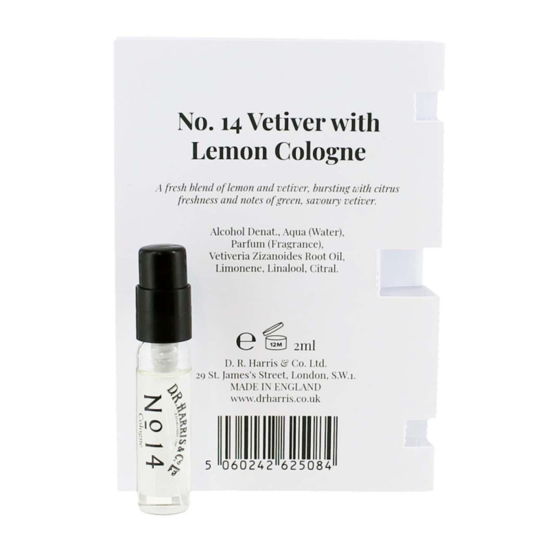Tester zapachu D.R.Harris No. 14 Vetiver Lemon