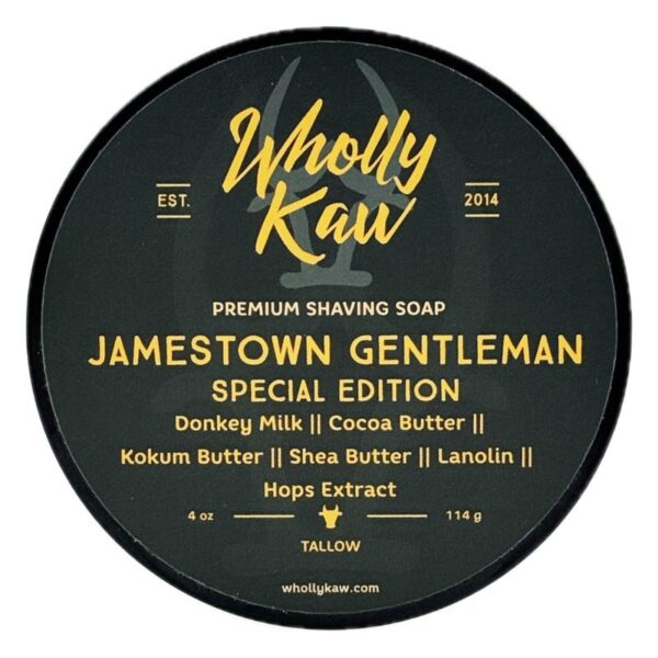 Wholly Kaw Jamestown Gentleman mydło do golenia w tyglu 114g