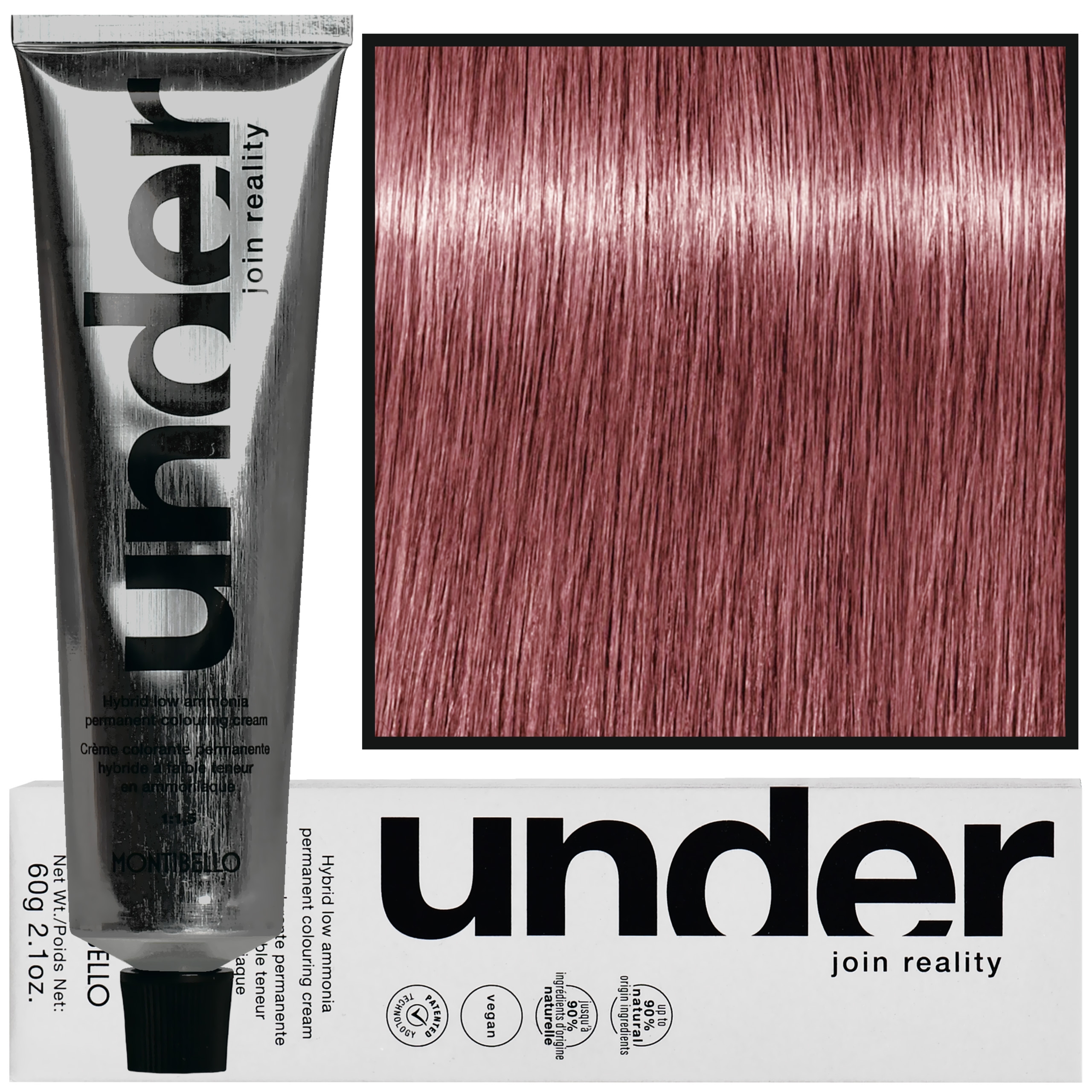 Montibello Under – profesjonalna farba do włosów, 60ml 6.70 / 6RD | Ciemny Blond Czerwony Głęboki